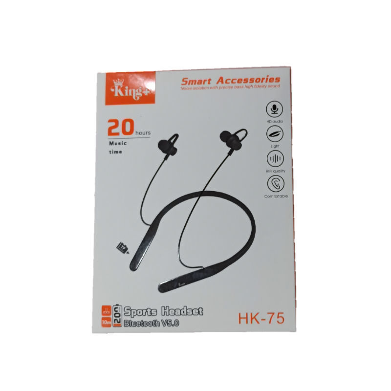 تصویر از هندزفری گردنی کینگ پلاس مدل HK-75