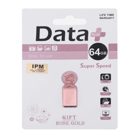 تصویر از فلش مموری دیتا پلاس مدل GIFT ROSE GOLD ظرفیت 64 گیگابایت