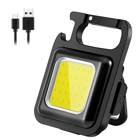 تصویر از چراغ قوه جا کلیدی COB Rechargeable Keychain Light