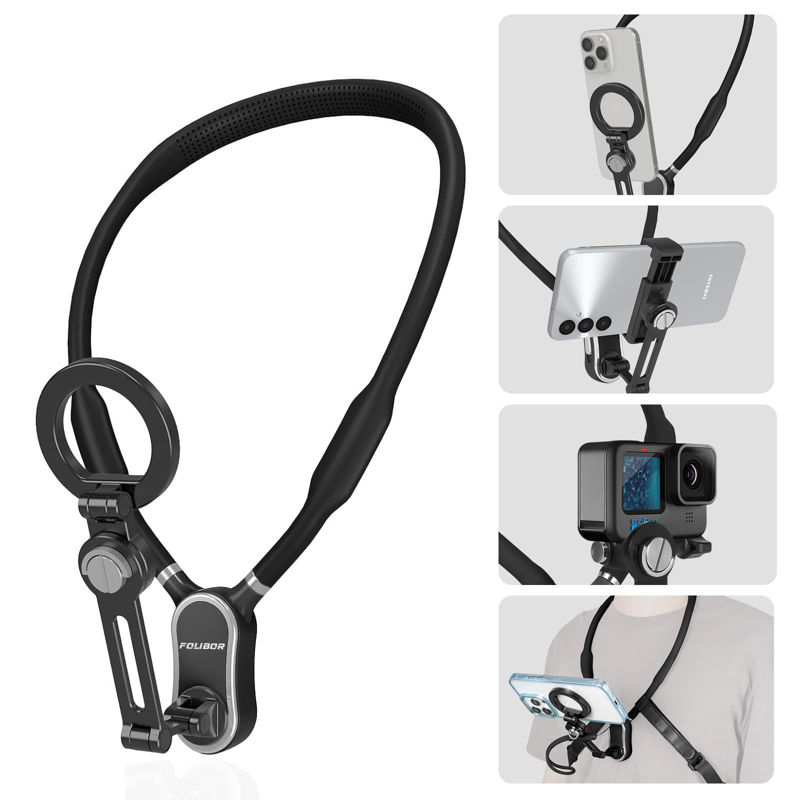 تصویر از هولدر گردنی موبایل Magnetic Neck POV Mount