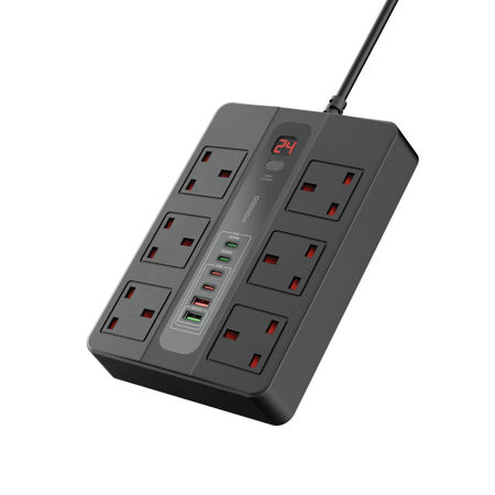 تصویر از چند راهی برق پرودو مدل Porodo Multi Port Super HUB