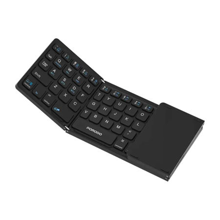 تصویر از کیبورد تاشو Porodo Minima Slim Folding Keyboard With Integrated Numpad & Touchpad