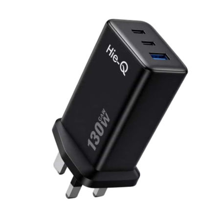 تصویر از آداپتور شارژر دیواری هایکیو Hie Q POWER PD130W 1A2C GaN Charger