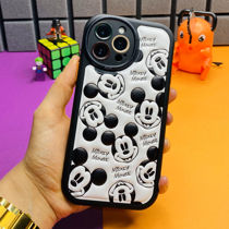 تصویر از قاب آیفون میکی چرمی Micky Mouse