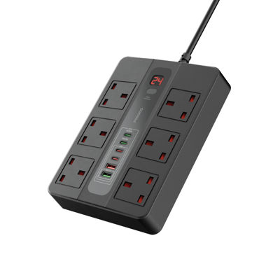 تصویر از چند راهی برق پرودو مدل Porodo Multi Port Super HUB